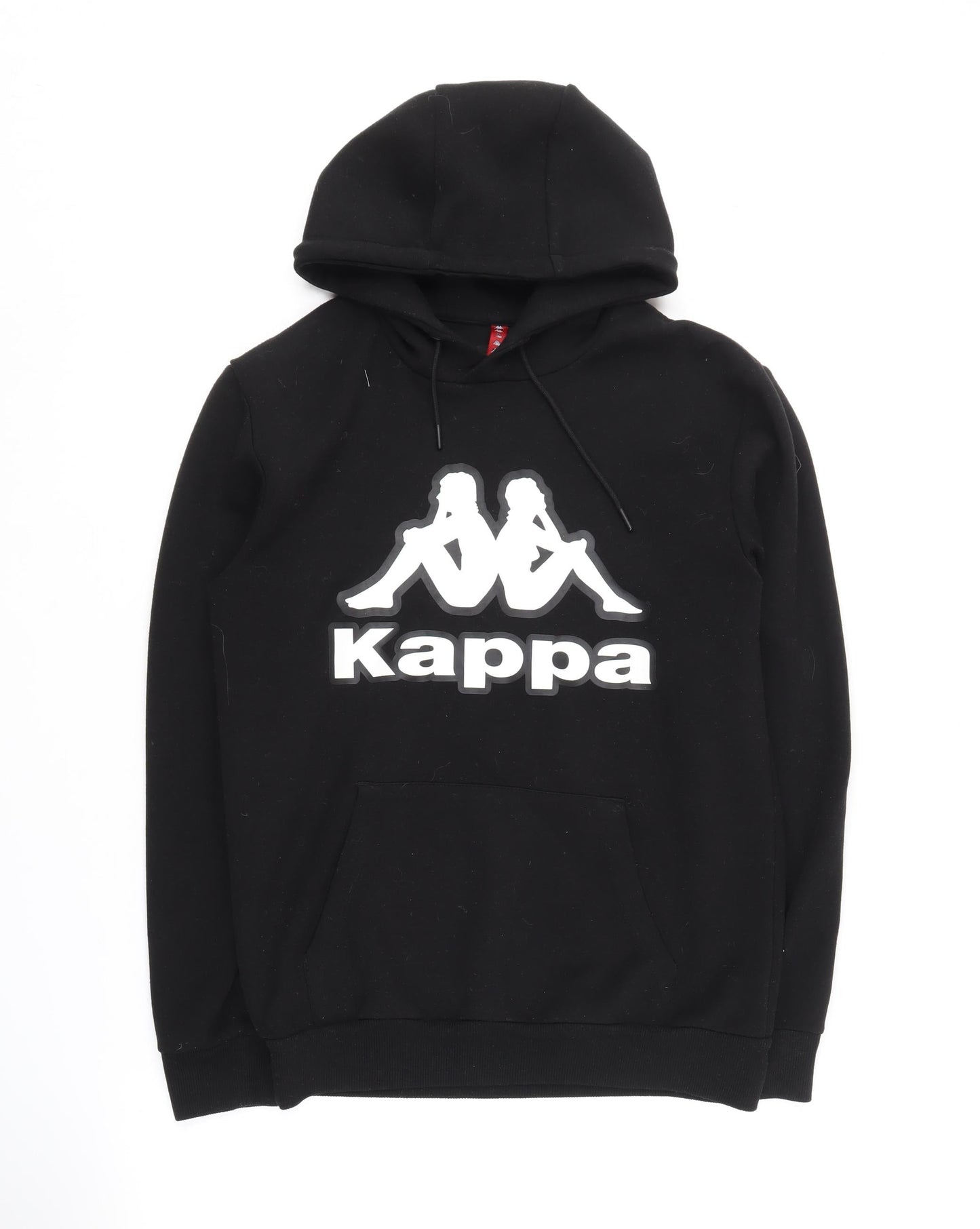 Kappa Men's Black Hoodie Size S Pullover Logo