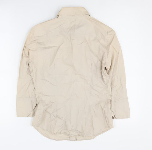 Benetton Women's Beige XS Button-Up Shirt