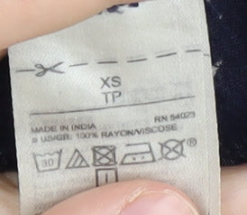 GAP Women's Blue Floral Off-Shoulder Blouse XS