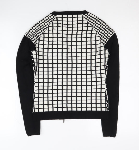 Karen Millen Women's Black Full Zip Jumper Size 2