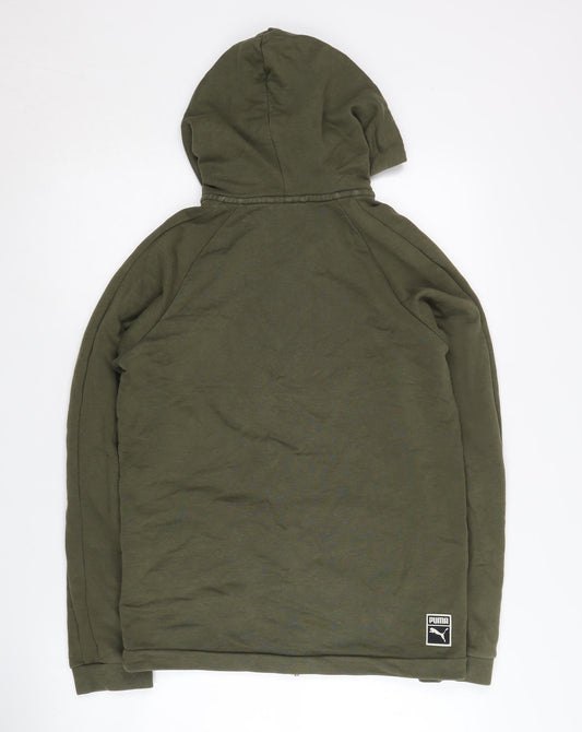 Puma Men's Green Full Zip Hoodie XS