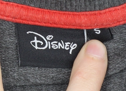 Disney Men's Grey Cartoon Pullover Sweatshirt S
