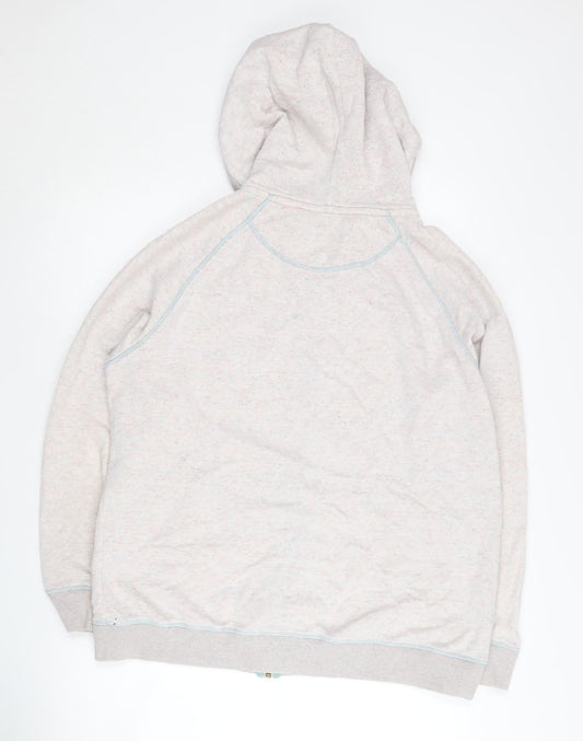 Fat Face Women's Ivory Full Zip Hoodie Size 16