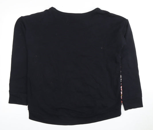 Next Women's Black Sequin Pullover Sweatshirt Size 12