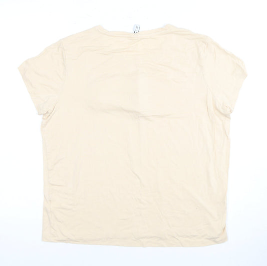 Fame Forever Women’s Beige XL Casual T-Shirt