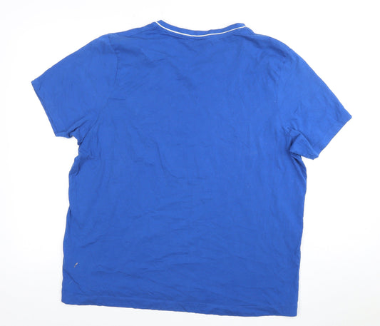 Mens UK Size XL Slazenger Blue Cotton T-Shirt
