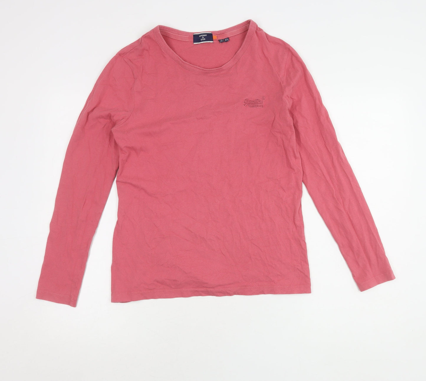 Superdry Women's Red Long Sleeve T-Shirt Size 10