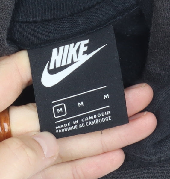 Nike Men's Black Pullover Hoodie M, Sports Logo