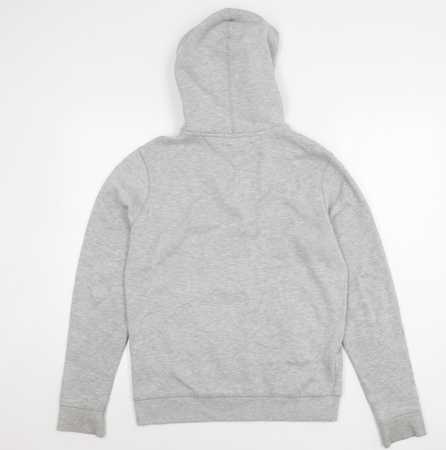 Tommy Hilfiger Men's Grey Mid-Length Hooded Jacket