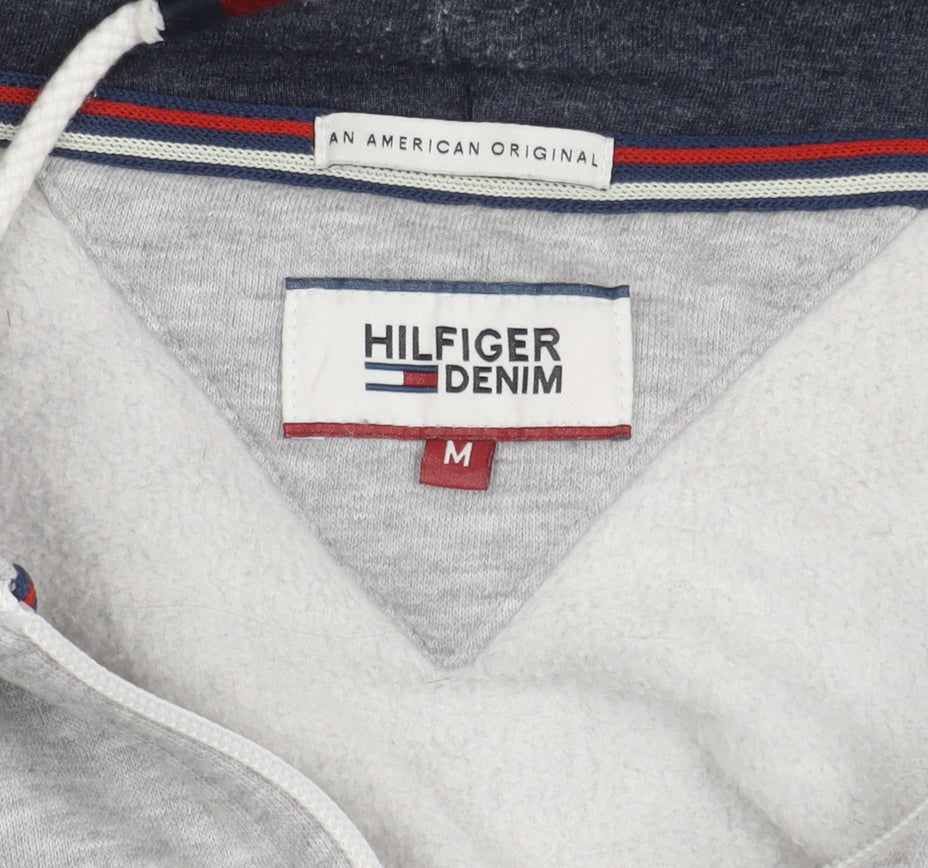 Tommy Hilfiger Men's Grey Mid-Length Hooded Jacket