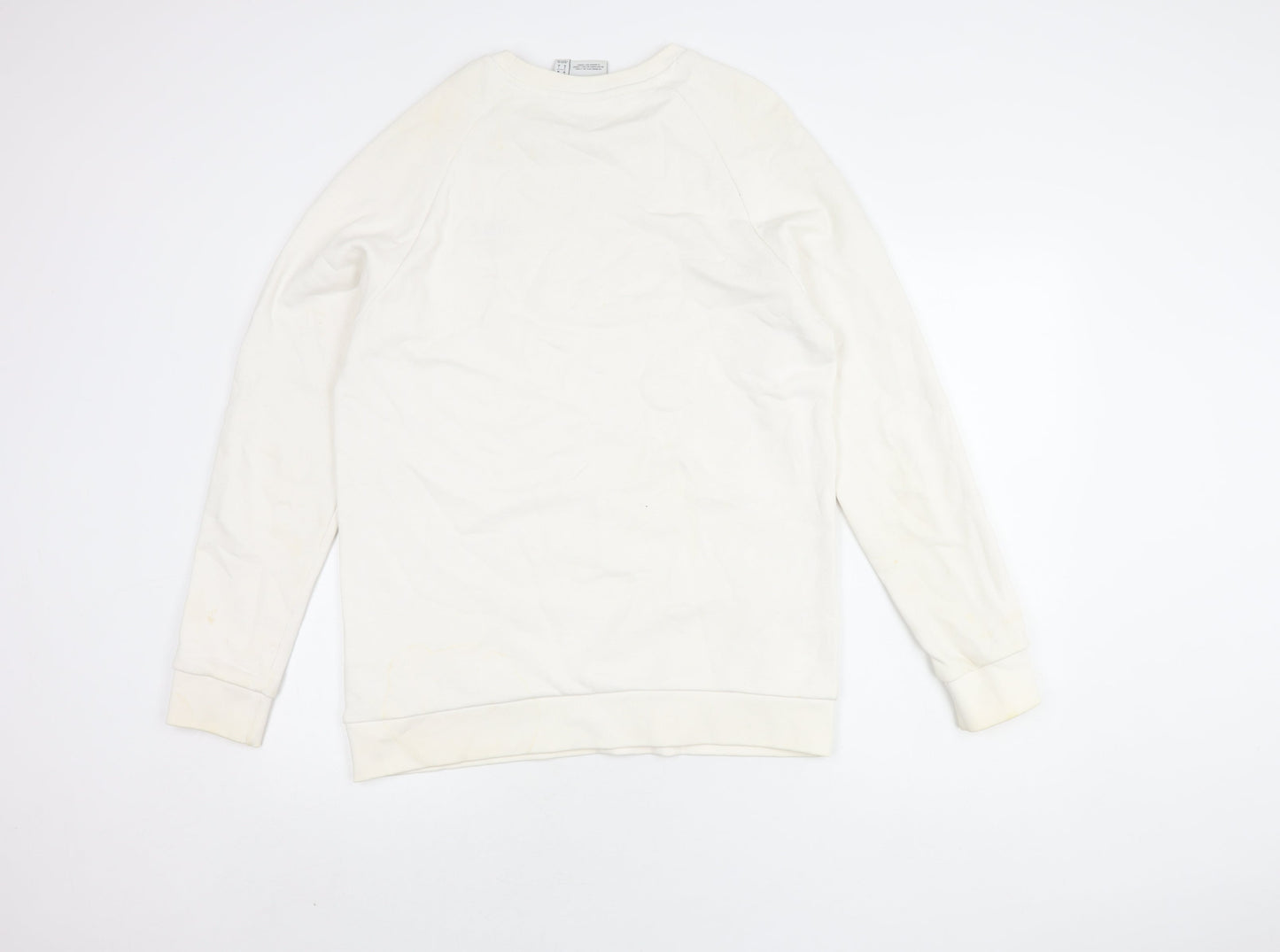 Adidas Men's White Pullover Sweatshirt M