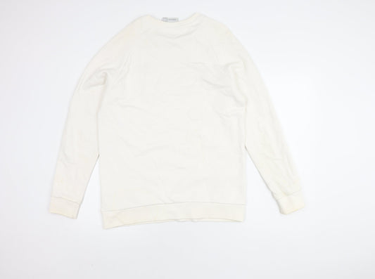 Adidas Men's White Pullover Sweatshirt M