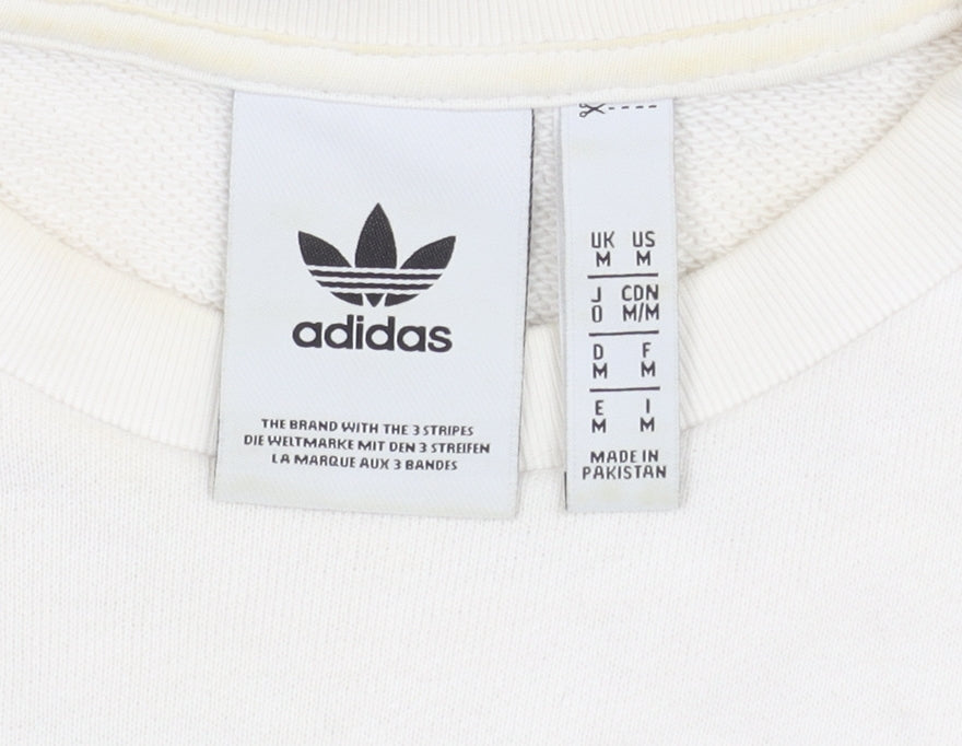 Adidas Men's White Pullover Sweatshirt M