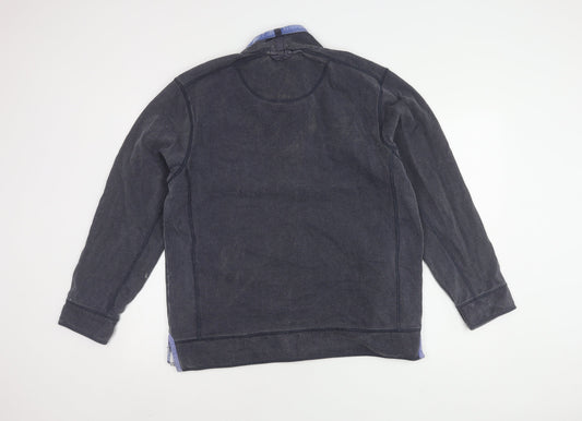 Stone Bay Men's Blue 1/4 Zip Pullover Sweatshirt