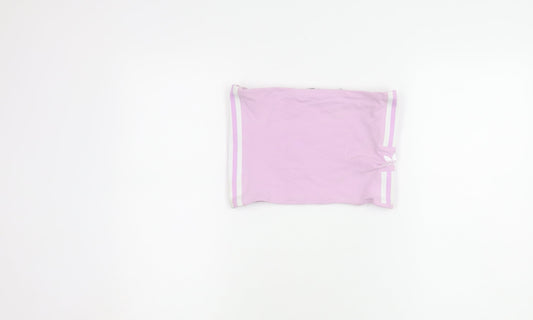 Adidas Purple Women's Strapless Tube Top - Size 6
