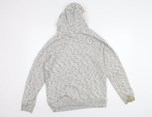 Hollister Men's Grey Pullover Hoodie Size S