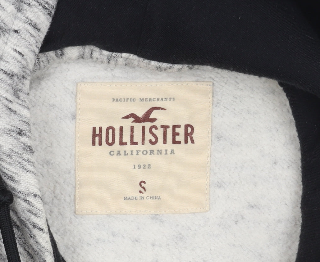 Hollister Men's Grey Pullover Hoodie Size S