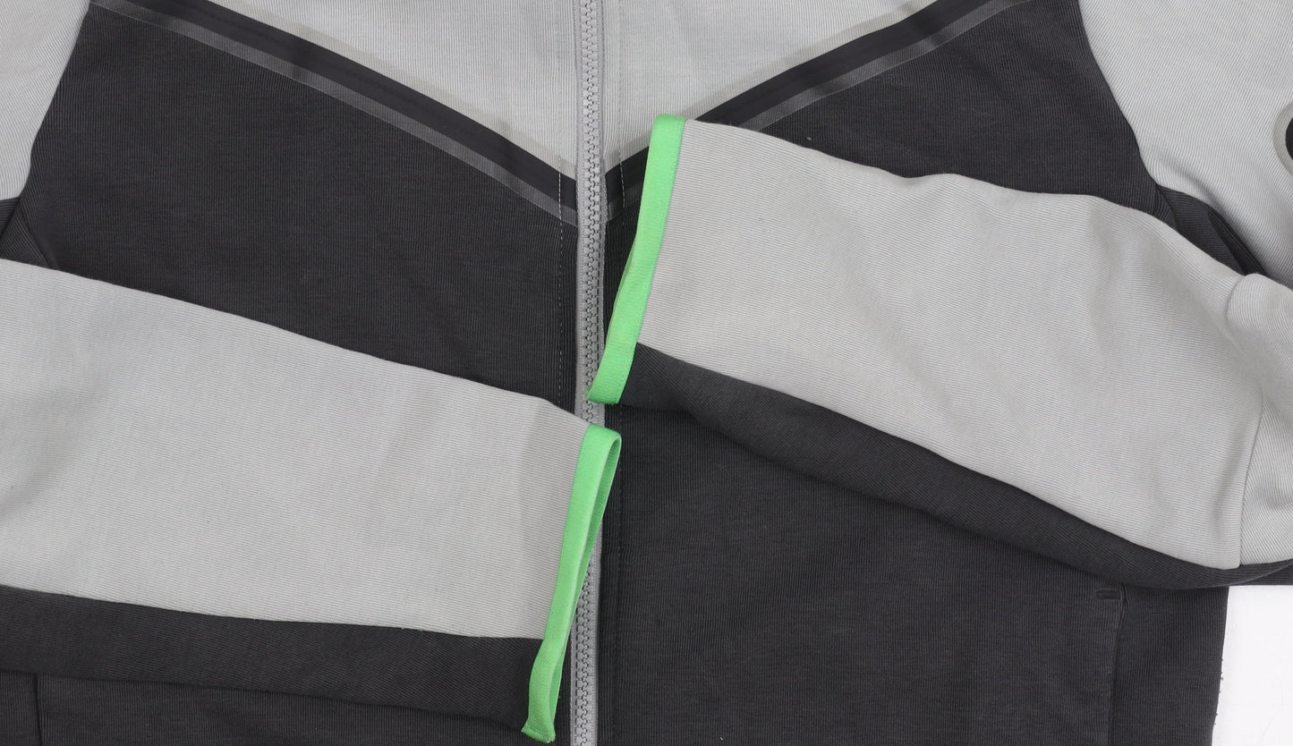 Nike Men's XL Grey Basic Jacket with Hood