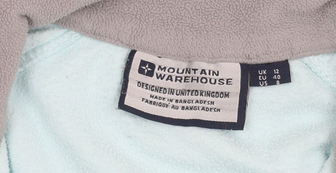 Mountain Warehouse Women's Blue Fleece Sweatshirt Size 12