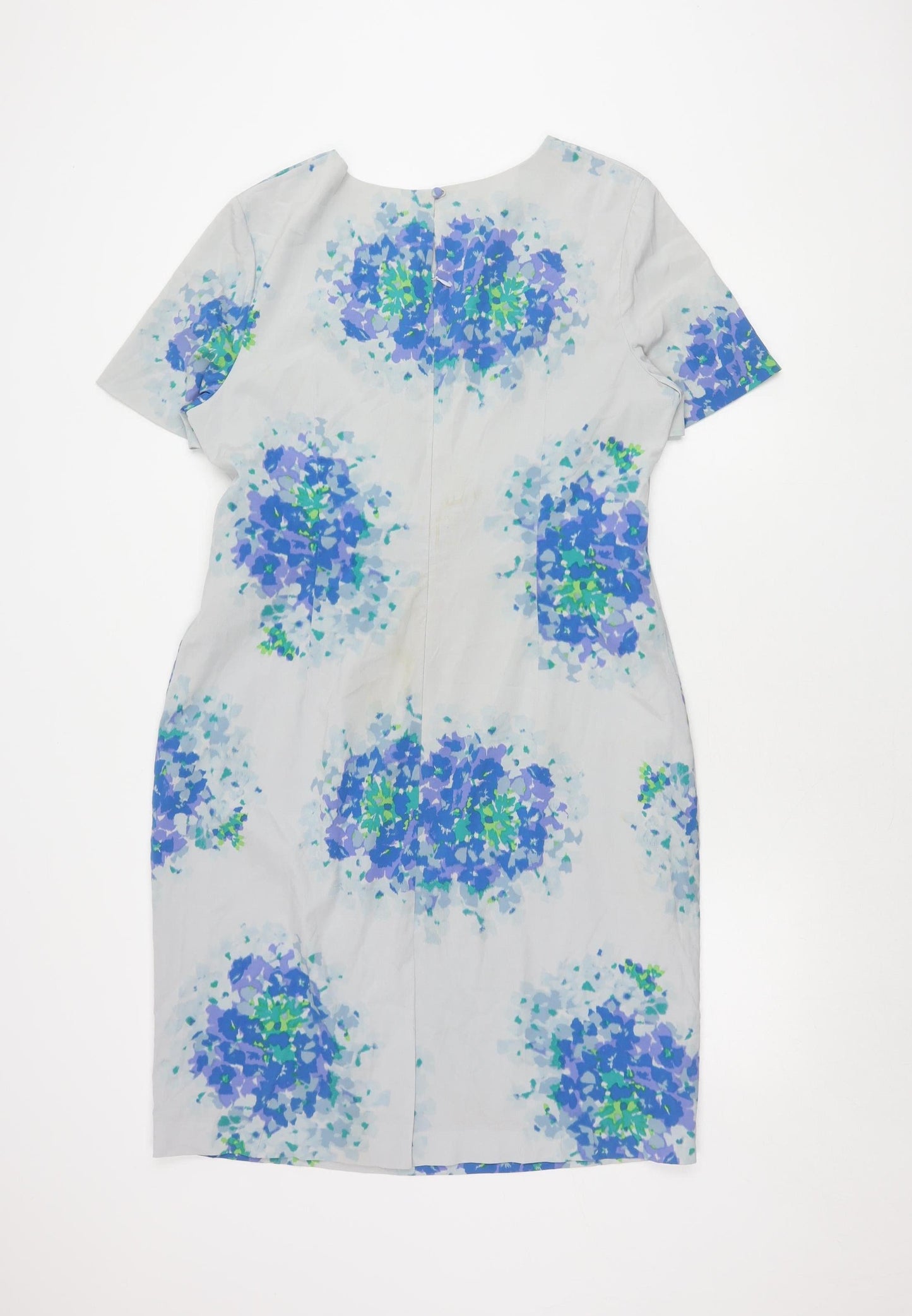 Hobbs Women's Multicoloured Floral Dress, Size 16, Silk Blend