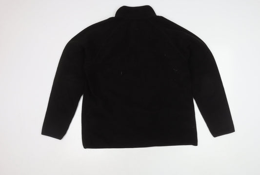 Old Navy Women's Black Pullover 1/4 Zip Sweatshirt Size L