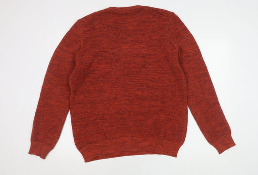 TOG24 Men's Red Pullover Jumper, Size L