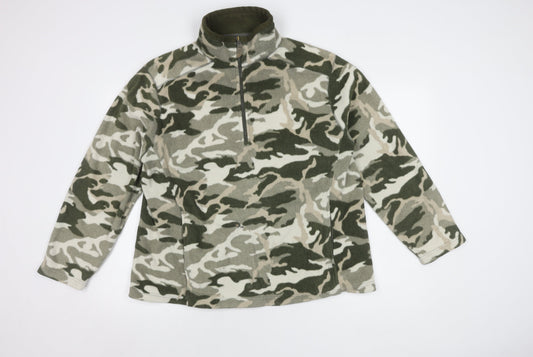 Peter Storm Men's Multicolour M Camouflage Fleece Pullover