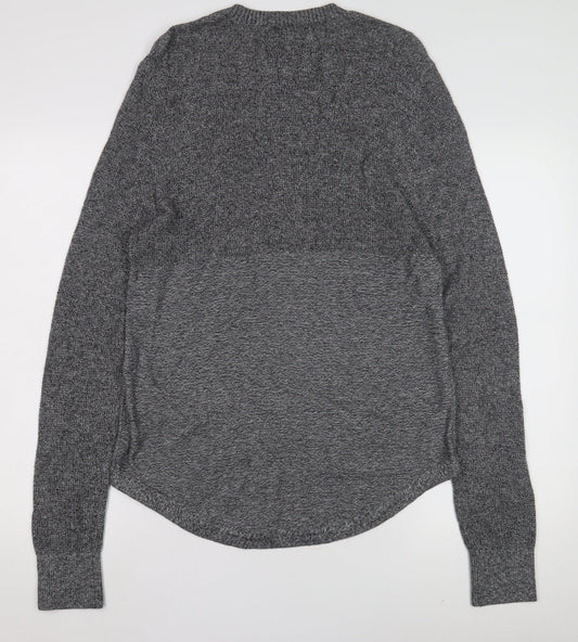 Hollister Women’s Grey Knit Pullover Jumper Size S