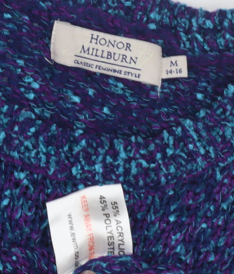 Close-up detail of Honor Millburn Multicoloured Knit Women's Jumper M