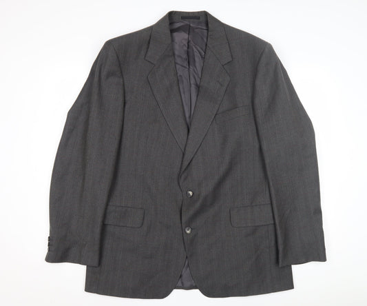 Magee Men's Grey Wool Blazer, Size 42R Excellent Condition