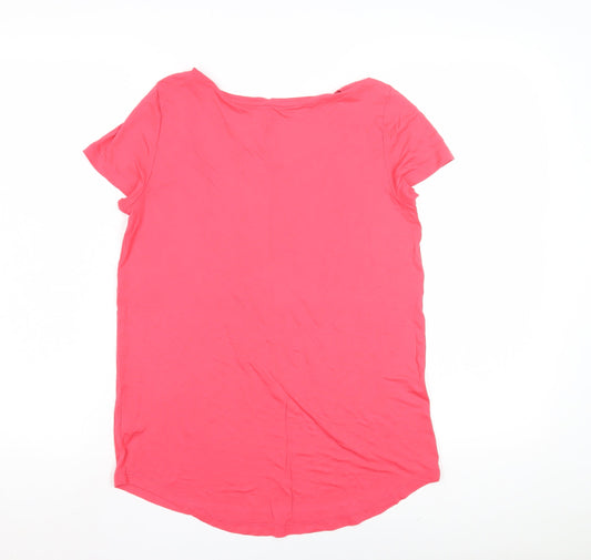 Gap Women's Pink T-Shirt Short Sleeve Casual S