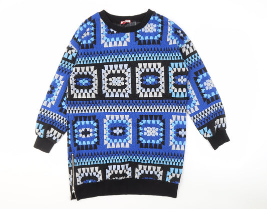 Joe Browns Women's Multicoloured Geometric Jumper UK 12