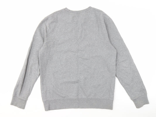 Calvin Klein Men's Grey Sweatshirt M Pullover Logo