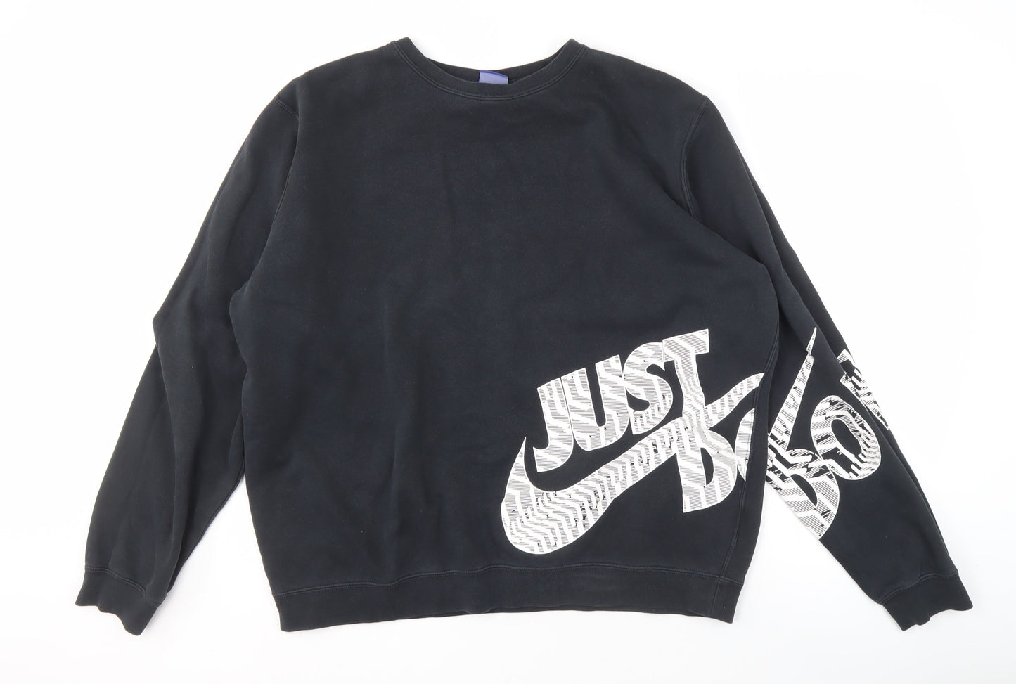 Nike Men's XL Black Graphic Sweatshirt Logo