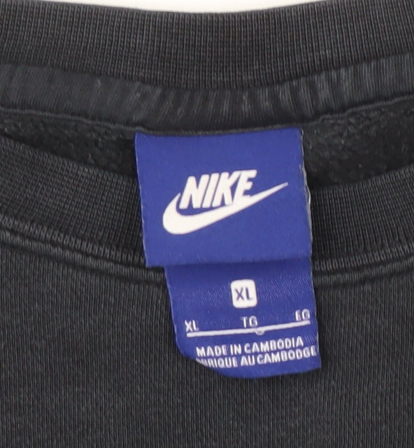 Nike Men's XL Black Graphic Sweatshirt Logo