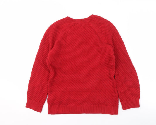 Hobbs Women’s Red Crew Neck Pullover Jumper XS
