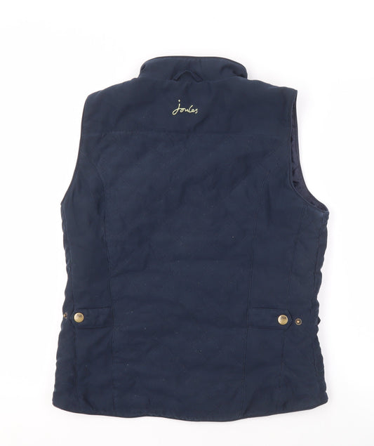 Joules Women's Blue Waistcoat Size 12 Lined