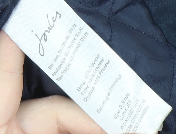 Joules Women's Blue Waistcoat Size 12 Lined