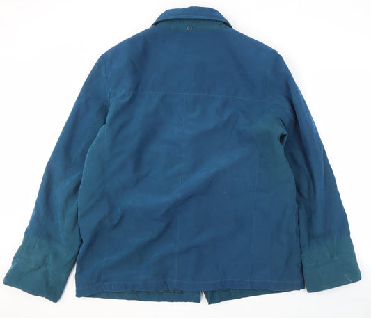 EWM Women's Blue Toggle Jacket, Size 20, Mid-Length Casual