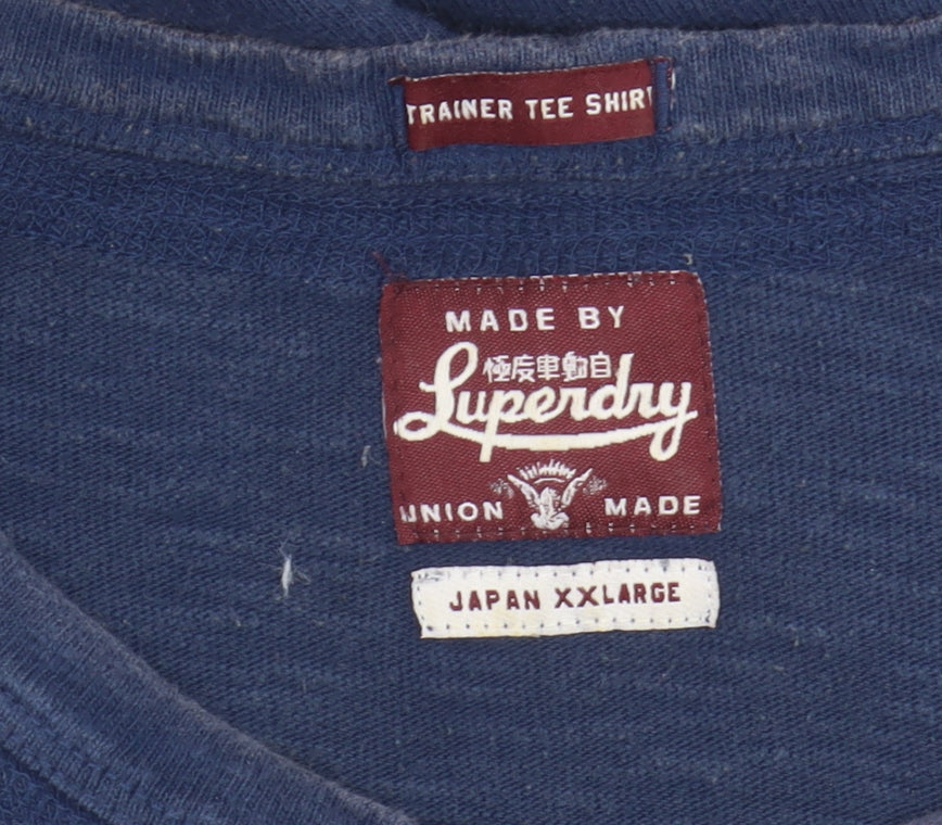 Superdry Men's Blue 2XL Graphic Print T-Shirt