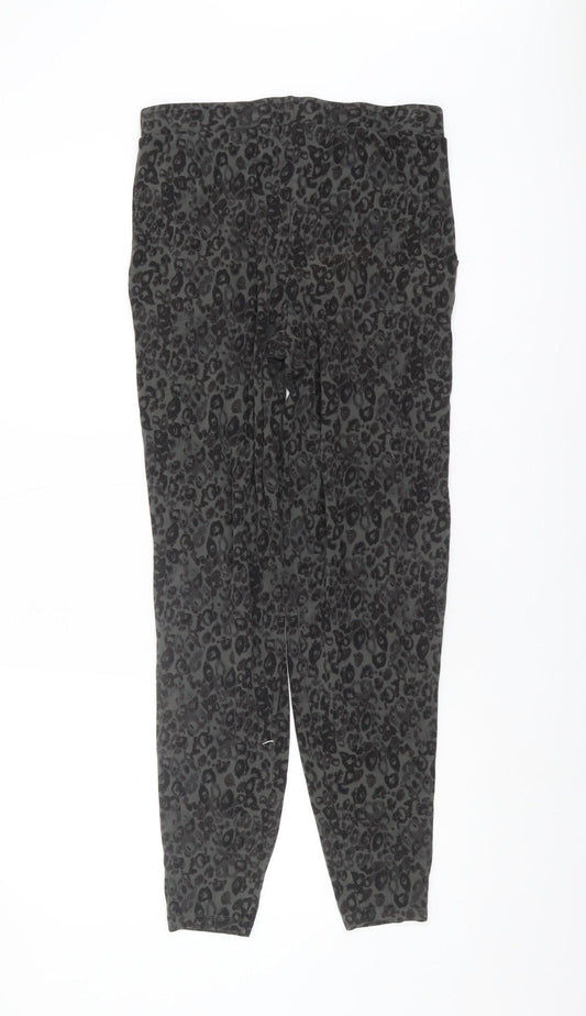Next Women's Grey Animal Print Trousers Size 10
