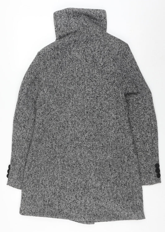 Lee Cooper Women's Grey Wool Pea Coat, Size 12