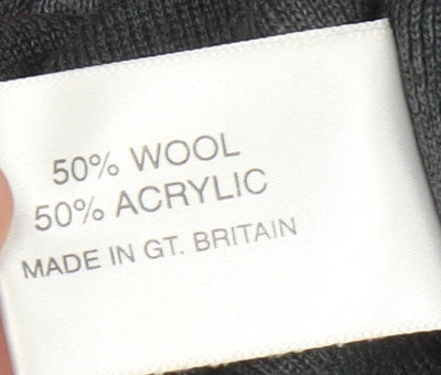 Holmewood Women's Grey Striped Cardigan Size 14