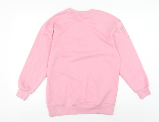 Marks and Spencer Women's Pink Pullover Sweatshirt XS