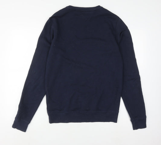 Tommy Hilfiger Men's Blue Logo Sweatshirt Medium