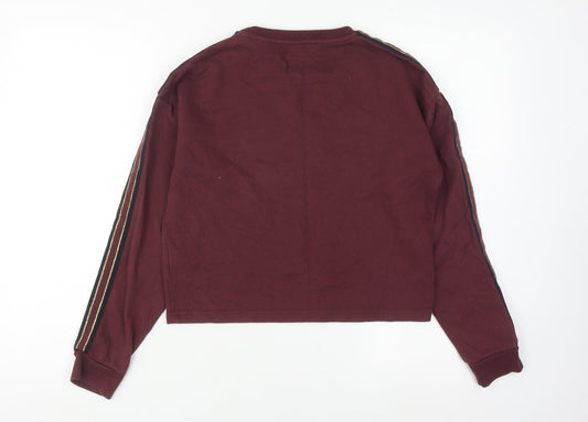 Jack Wills Women's Red Pullover Sweatshirt Size 8