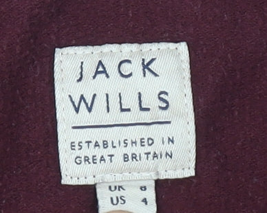 Jack Wills Women's Red Pullover Sweatshirt Size 8