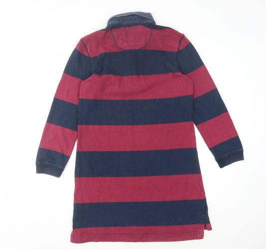 Jack Wills Women's Striped Shirt Dress UK 10