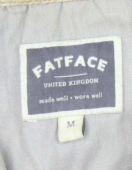 FatFace Men's Grey Henley Button Hoodie M