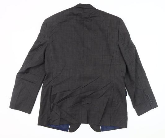John Lewis Men's Grey Wool Blazer 42S Regular Fit
